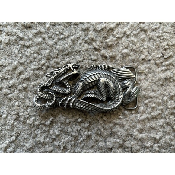 Vinegarroon Foundries Other - Dragon Belt Buckle by Vinegarroon Foundries 1979 Fine Pewter Fits 1.75" Belt